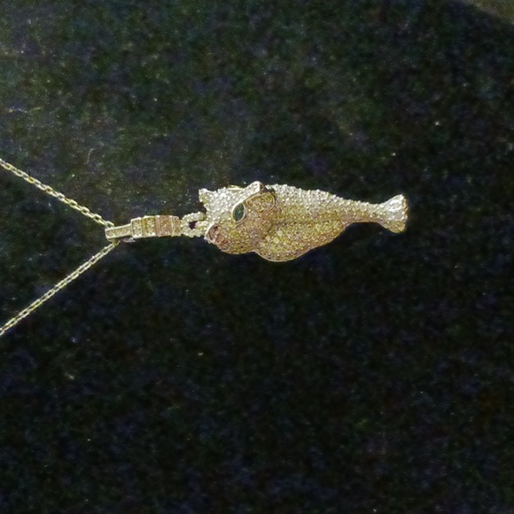 Gorgeous!New!Genevive,cheetah,solid 925 Silver?White Gold Plate - Picture 8 of 8